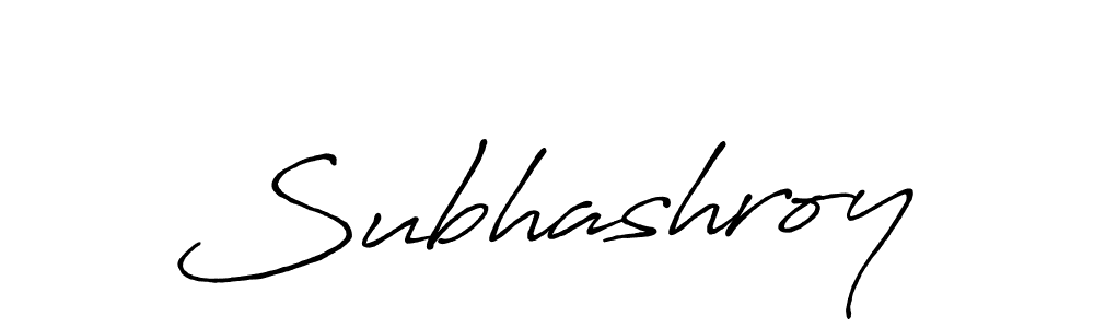 Create a beautiful signature design for name Subhashroy. With this signature (Antro_Vectra_Bolder) fonts, you can make a handwritten signature for free. Subhashroy signature style 7 images and pictures png