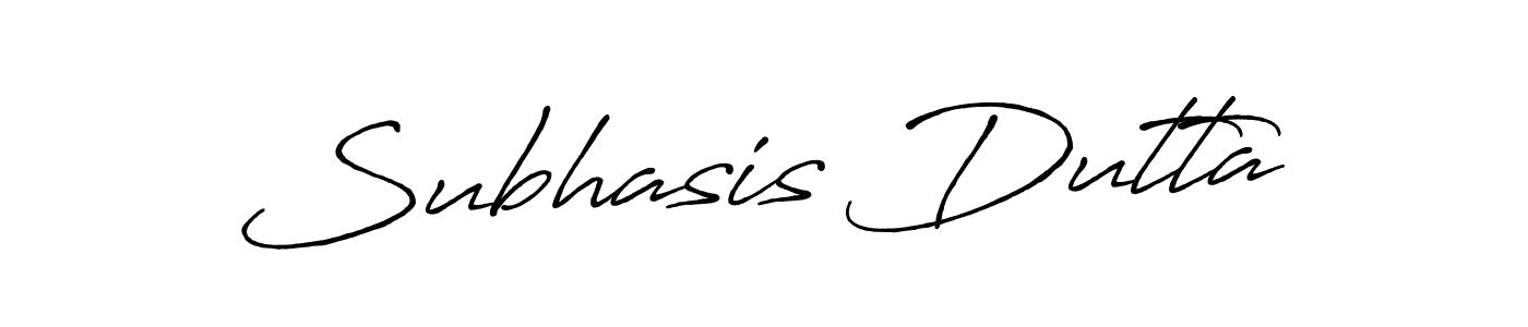 Design your own signature with our free online signature maker. With this signature software, you can create a handwritten (Antro_Vectra_Bolder) signature for name Subhasis Dutta. Subhasis Dutta signature style 7 images and pictures png
