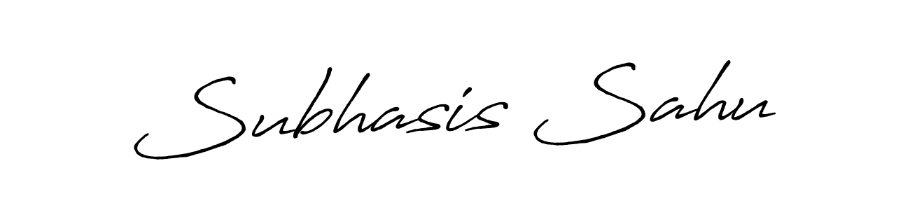 Design your own signature with our free online signature maker. With this signature software, you can create a handwritten (Antro_Vectra_Bolder) signature for name Subhasis Sahu. Subhasis Sahu signature style 7 images and pictures png