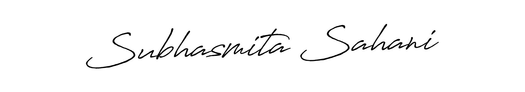 Subhasmita Sahani stylish signature style. Best Handwritten Sign (Antro_Vectra_Bolder) for my name. Handwritten Signature Collection Ideas for my name Subhasmita Sahani. Subhasmita Sahani signature style 7 images and pictures png