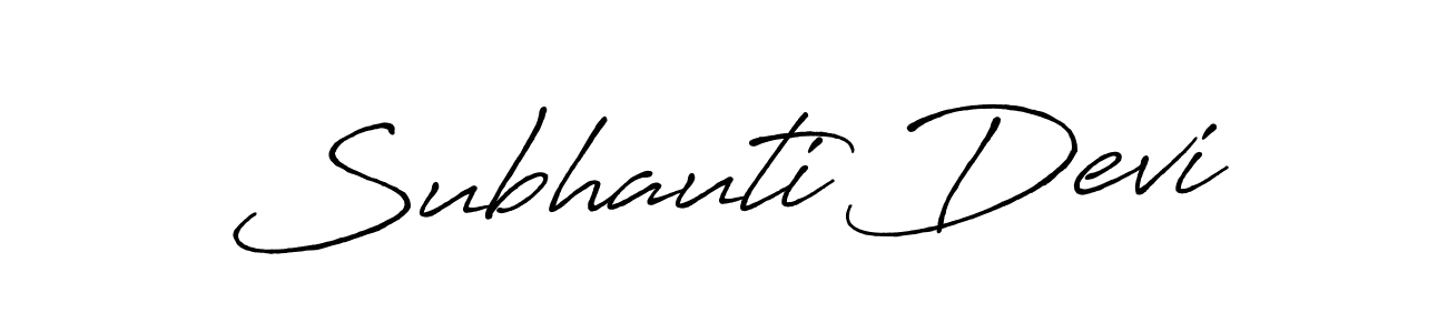 Here are the top 10 professional signature styles for the name Subhauti Devi. These are the best autograph styles you can use for your name. Subhauti Devi signature style 7 images and pictures png