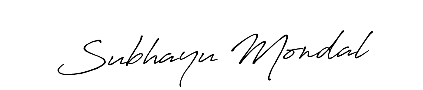 Make a short Subhayu Mondal signature style. Manage your documents anywhere anytime using Antro_Vectra_Bolder. Create and add eSignatures, submit forms, share and send files easily. Subhayu Mondal signature style 7 images and pictures png