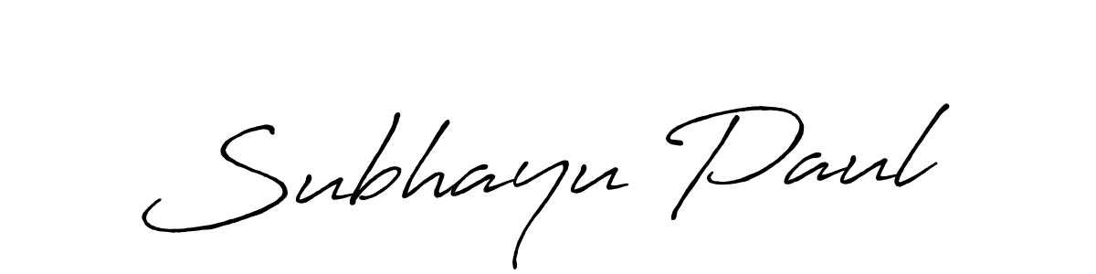 The best way (Antro_Vectra_Bolder) to make a short signature is to pick only two or three words in your name. The name Subhayu Paul include a total of six letters. For converting this name. Subhayu Paul signature style 7 images and pictures png