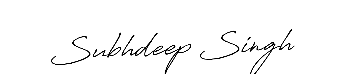 Subhdeep Singh stylish signature style. Best Handwritten Sign (Antro_Vectra_Bolder) for my name. Handwritten Signature Collection Ideas for my name Subhdeep Singh. Subhdeep Singh signature style 7 images and pictures png