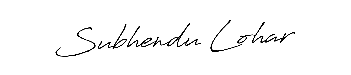 Create a beautiful signature design for name Subhendu Lohar. With this signature (Antro_Vectra_Bolder) fonts, you can make a handwritten signature for free. Subhendu Lohar signature style 7 images and pictures png