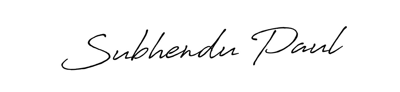 It looks lik you need a new signature style for name Subhendu Paul. Design unique handwritten (Antro_Vectra_Bolder) signature with our free signature maker in just a few clicks. Subhendu Paul signature style 7 images and pictures png