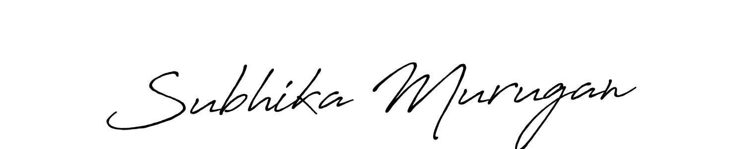 Use a signature maker to create a handwritten signature online. With this signature software, you can design (Antro_Vectra_Bolder) your own signature for name Subhika Murugan. Subhika Murugan signature style 7 images and pictures png