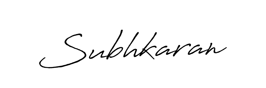 Create a beautiful signature design for name Subhkaran. With this signature (Antro_Vectra_Bolder) fonts, you can make a handwritten signature for free. Subhkaran signature style 7 images and pictures png