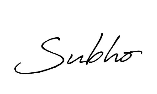 Make a short Subho signature style. Manage your documents anywhere anytime using Antro_Vectra_Bolder. Create and add eSignatures, submit forms, share and send files easily. Subho signature style 7 images and pictures png