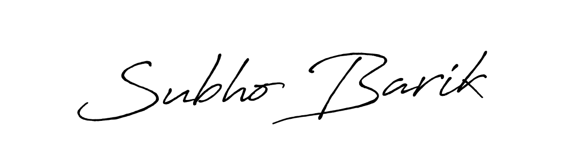 It looks lik you need a new signature style for name Subho Barik. Design unique handwritten (Antro_Vectra_Bolder) signature with our free signature maker in just a few clicks. Subho Barik signature style 7 images and pictures png