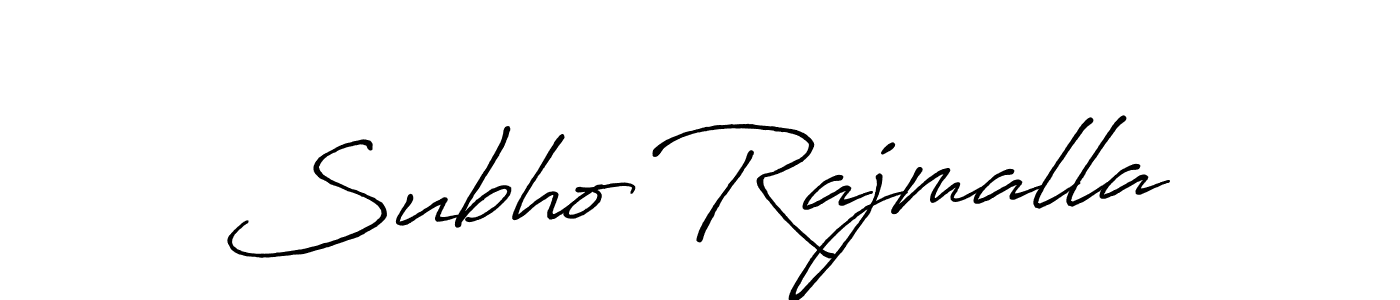 The best way (Antro_Vectra_Bolder) to make a short signature is to pick only two or three words in your name. The name Subho Rajmalla include a total of six letters. For converting this name. Subho Rajmalla signature style 7 images and pictures png
