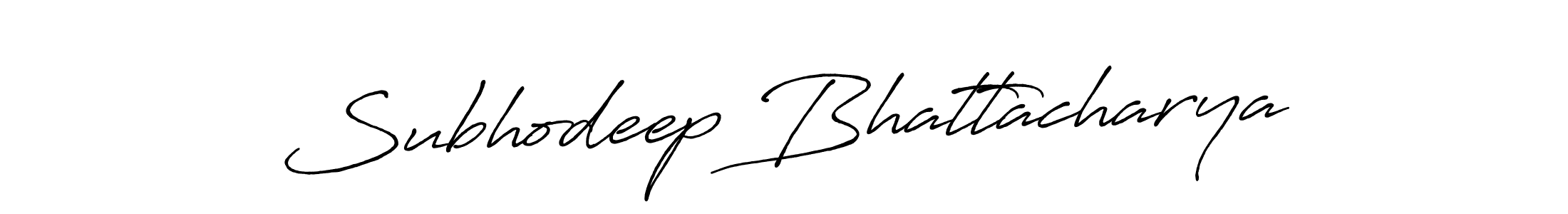 Subhodeep Bhattacharya stylish signature style. Best Handwritten Sign (Antro_Vectra_Bolder) for my name. Handwritten Signature Collection Ideas for my name Subhodeep Bhattacharya. Subhodeep Bhattacharya signature style 7 images and pictures png
