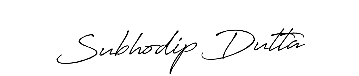 Design your own signature with our free online signature maker. With this signature software, you can create a handwritten (Antro_Vectra_Bolder) signature for name Subhodip Dutta. Subhodip Dutta signature style 7 images and pictures png