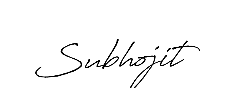 How to make Subhojit signature? Antro_Vectra_Bolder is a professional autograph style. Create handwritten signature for Subhojit name. Subhojit signature style 7 images and pictures png