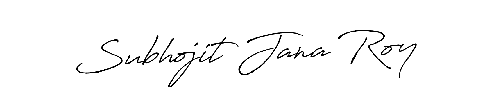 Subhojit Jana Roy stylish signature style. Best Handwritten Sign (Antro_Vectra_Bolder) for my name. Handwritten Signature Collection Ideas for my name Subhojit Jana Roy. Subhojit Jana Roy signature style 7 images and pictures png