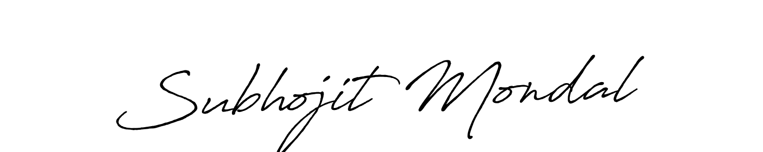 Design your own signature with our free online signature maker. With this signature software, you can create a handwritten (Antro_Vectra_Bolder) signature for name Subhojit Mondal. Subhojit Mondal signature style 7 images and pictures png