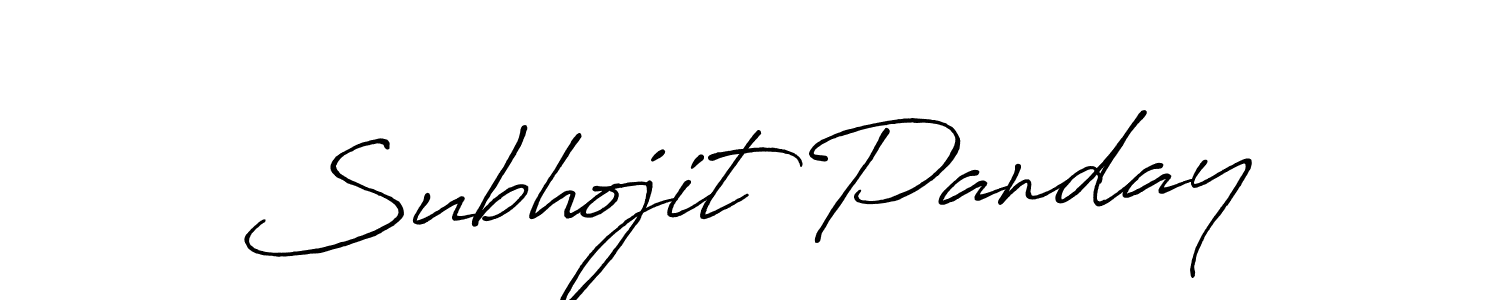 Also You can easily find your signature by using the search form. We will create Subhojit Panday name handwritten signature images for you free of cost using Antro_Vectra_Bolder sign style. Subhojit Panday signature style 7 images and pictures png