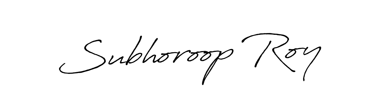 Make a short Subhoroop Roy signature style. Manage your documents anywhere anytime using Antro_Vectra_Bolder. Create and add eSignatures, submit forms, share and send files easily. Subhoroop Roy signature style 7 images and pictures png
