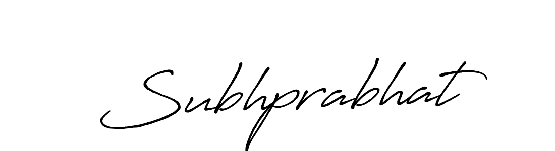Also we have Subhprabhat name is the best signature style. Create professional handwritten signature collection using Antro_Vectra_Bolder autograph style. Subhprabhat signature style 7 images and pictures png