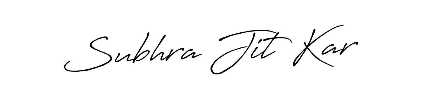 Make a beautiful signature design for name Subhra Jit Kar. With this signature (Antro_Vectra_Bolder) style, you can create a handwritten signature for free. Subhra Jit Kar signature style 7 images and pictures png