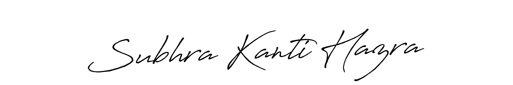 Use a signature maker to create a handwritten signature online. With this signature software, you can design (Antro_Vectra_Bolder) your own signature for name Subhra Kanti Hazra. Subhra Kanti Hazra signature style 7 images and pictures png