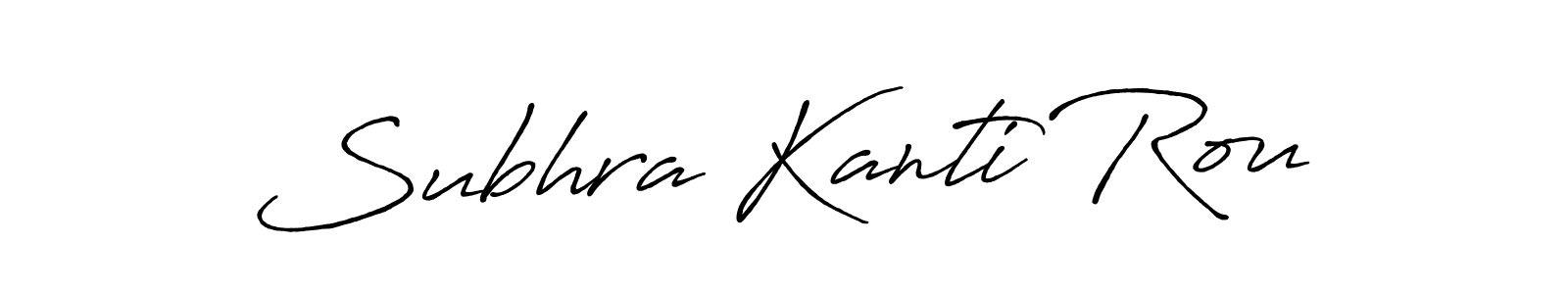 How to make Subhra Kanti Rou name signature. Use Antro_Vectra_Bolder style for creating short signs online. This is the latest handwritten sign. Subhra Kanti Rou signature style 7 images and pictures png