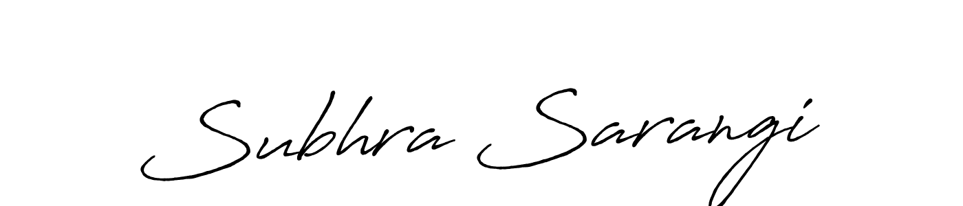 Make a beautiful signature design for name Subhra Sarangi. With this signature (Antro_Vectra_Bolder) style, you can create a handwritten signature for free. Subhra Sarangi signature style 7 images and pictures png