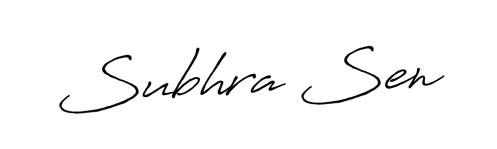 How to make Subhra Sen signature? Antro_Vectra_Bolder is a professional autograph style. Create handwritten signature for Subhra Sen name. Subhra Sen signature style 7 images and pictures png