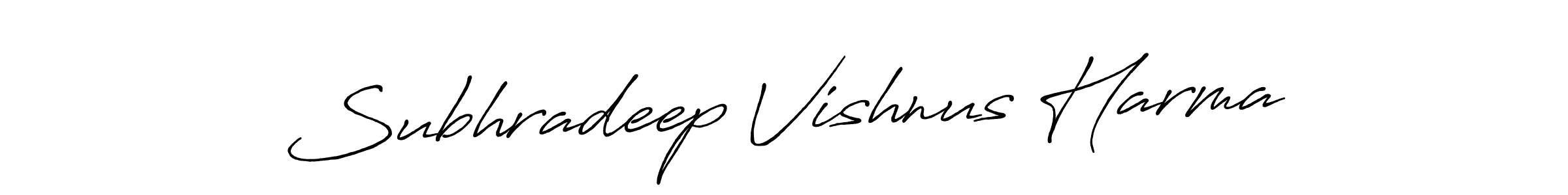 Make a beautiful signature design for name Subhradeep Vishnus Harma. With this signature (Antro_Vectra_Bolder) style, you can create a handwritten signature for free. Subhradeep Vishnus Harma signature style 7 images and pictures png