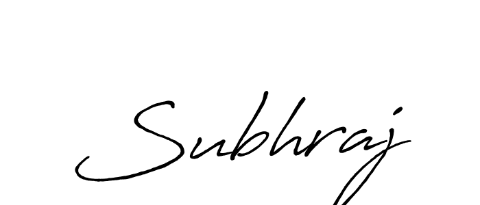 Create a beautiful signature design for name Subhraj. With this signature (Antro_Vectra_Bolder) fonts, you can make a handwritten signature for free. Subhraj signature style 7 images and pictures png