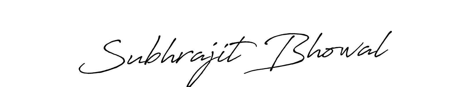 Design your own signature with our free online signature maker. With this signature software, you can create a handwritten (Antro_Vectra_Bolder) signature for name Subhrajit Bhowal. Subhrajit Bhowal signature style 7 images and pictures png