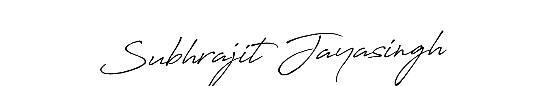 How to make Subhrajit Jayasingh name signature. Use Antro_Vectra_Bolder style for creating short signs online. This is the latest handwritten sign. Subhrajit Jayasingh signature style 7 images and pictures png