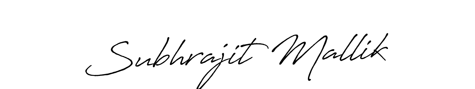 The best way (Antro_Vectra_Bolder) to make a short signature is to pick only two or three words in your name. The name Subhrajit Mallik include a total of six letters. For converting this name. Subhrajit Mallik signature style 7 images and pictures png