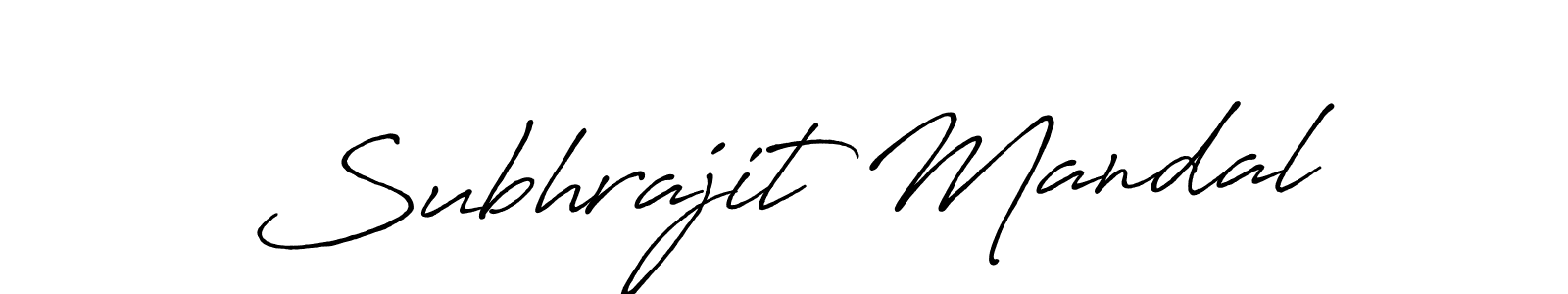 Also we have Subhrajit Mandal name is the best signature style. Create professional handwritten signature collection using Antro_Vectra_Bolder autograph style. Subhrajit Mandal signature style 7 images and pictures png