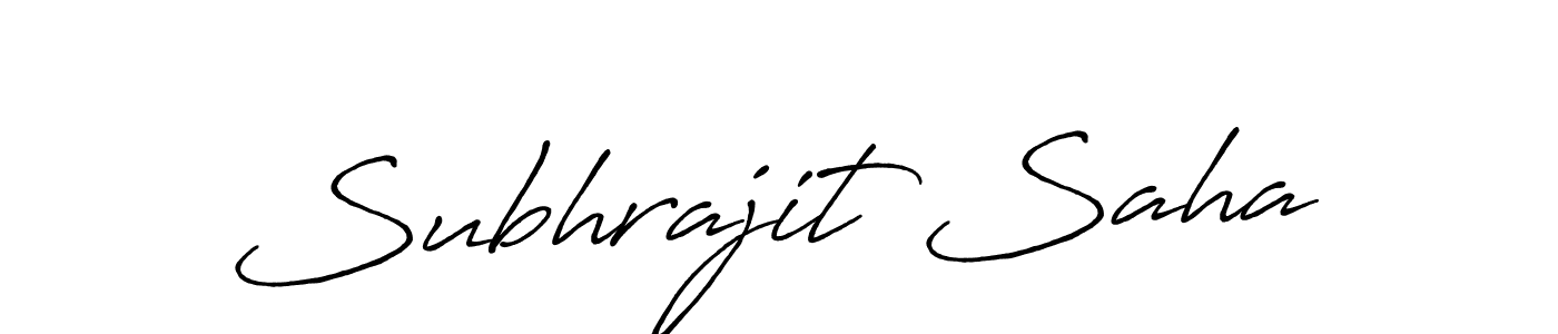 Make a beautiful signature design for name Subhrajit Saha. With this signature (Antro_Vectra_Bolder) style, you can create a handwritten signature for free. Subhrajit Saha signature style 7 images and pictures png