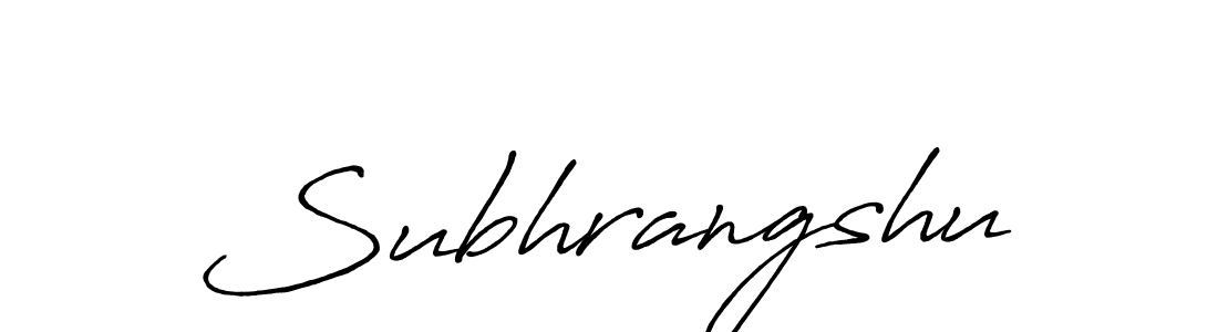 It looks lik you need a new signature style for name Subhrangshu. Design unique handwritten (Antro_Vectra_Bolder) signature with our free signature maker in just a few clicks. Subhrangshu signature style 7 images and pictures png