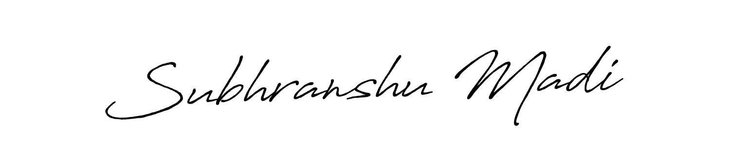 Subhranshu Madi stylish signature style. Best Handwritten Sign (Antro_Vectra_Bolder) for my name. Handwritten Signature Collection Ideas for my name Subhranshu Madi. Subhranshu Madi signature style 7 images and pictures png