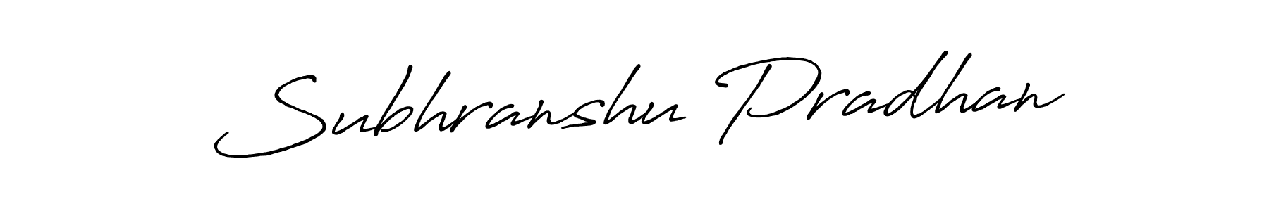 It looks lik you need a new signature style for name Subhranshu Pradhan. Design unique handwritten (Antro_Vectra_Bolder) signature with our free signature maker in just a few clicks. Subhranshu Pradhan signature style 7 images and pictures png