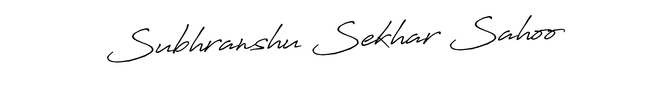 Design your own signature with our free online signature maker. With this signature software, you can create a handwritten (Antro_Vectra_Bolder) signature for name Subhranshu Sekhar Sahoo. Subhranshu Sekhar Sahoo signature style 7 images and pictures png