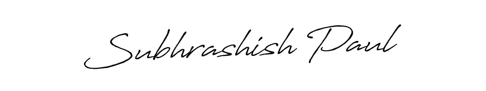 Also we have Subhrashish Paul name is the best signature style. Create professional handwritten signature collection using Antro_Vectra_Bolder autograph style. Subhrashish Paul signature style 7 images and pictures png