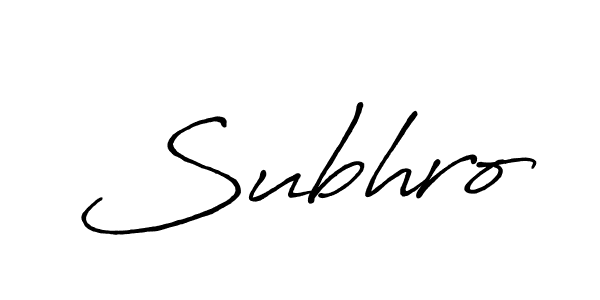 Also You can easily find your signature by using the search form. We will create Subhro name handwritten signature images for you free of cost using Antro_Vectra_Bolder sign style. Subhro signature style 7 images and pictures png