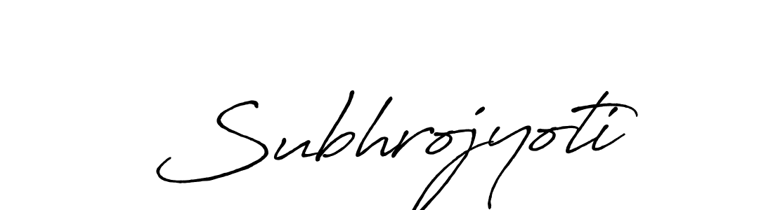 Subhrojyoti stylish signature style. Best Handwritten Sign (Antro_Vectra_Bolder) for my name. Handwritten Signature Collection Ideas for my name Subhrojyoti. Subhrojyoti signature style 7 images and pictures png