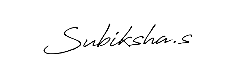 Subiksha.s stylish signature style. Best Handwritten Sign (Antro_Vectra_Bolder) for my name. Handwritten Signature Collection Ideas for my name Subiksha.s. Subiksha.s signature style 7 images and pictures png