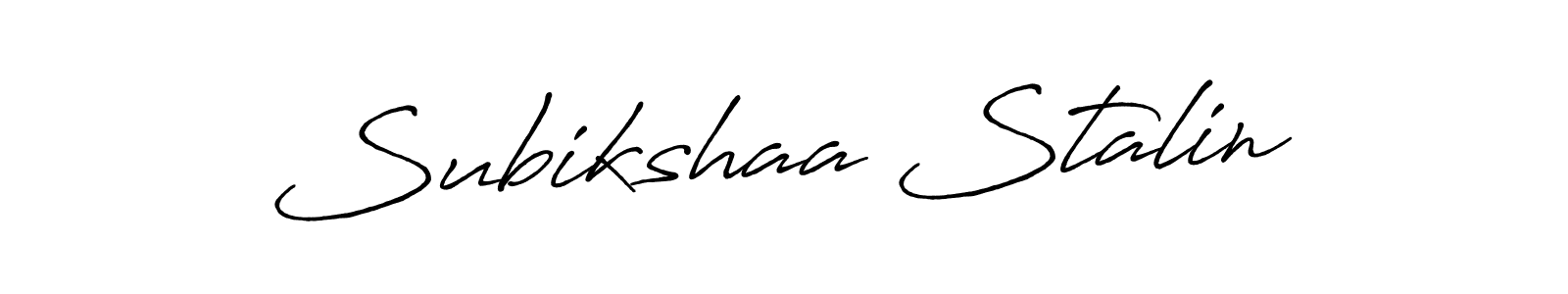 Once you've used our free online signature maker to create your best signature Antro_Vectra_Bolder style, it's time to enjoy all of the benefits that Subikshaa Stalin name signing documents. Subikshaa Stalin signature style 7 images and pictures png