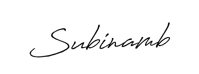 Make a beautiful signature design for name Subinamb. Use this online signature maker to create a handwritten signature for free. Subinamb signature style 7 images and pictures png