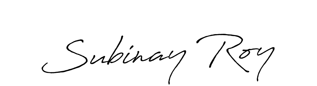 Also we have Subinay Roy name is the best signature style. Create professional handwritten signature collection using Antro_Vectra_Bolder autograph style. Subinay Roy signature style 7 images and pictures png