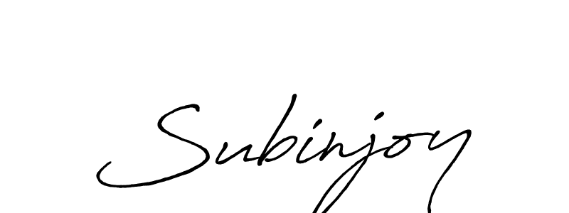 Also we have Subinjoy name is the best signature style. Create professional handwritten signature collection using Antro_Vectra_Bolder autograph style. Subinjoy signature style 7 images and pictures png
