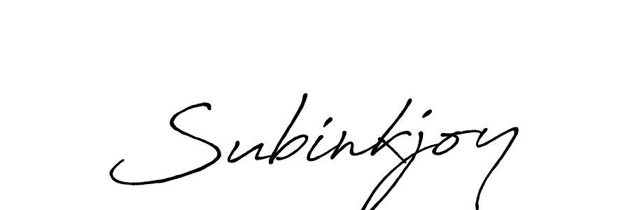 Use a signature maker to create a handwritten signature online. With this signature software, you can design (Antro_Vectra_Bolder) your own signature for name Subinkjoy. Subinkjoy signature style 7 images and pictures png