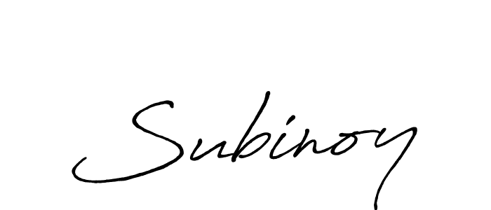 Create a beautiful signature design for name Subinoy. With this signature (Antro_Vectra_Bolder) fonts, you can make a handwritten signature for free. Subinoy signature style 7 images and pictures png