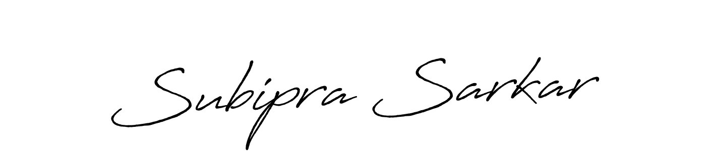 Make a beautiful signature design for name Subipra Sarkar. With this signature (Antro_Vectra_Bolder) style, you can create a handwritten signature for free. Subipra Sarkar signature style 7 images and pictures png
